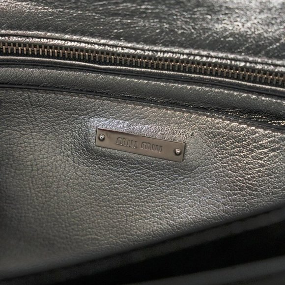 Miu Miu Cromo Madras Bandoliera Shoulder Bag - Picture 13 of 13